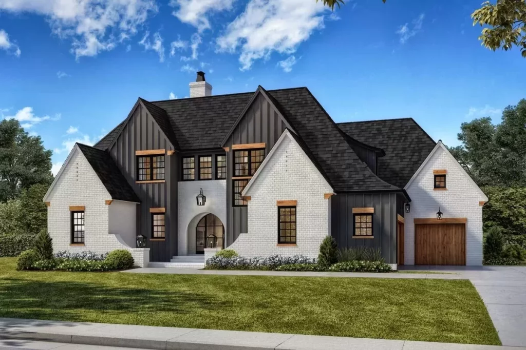 5-Bedroom 2-Story Transitional Country Home with a Pool Concept and Home Office (Floor Plan)