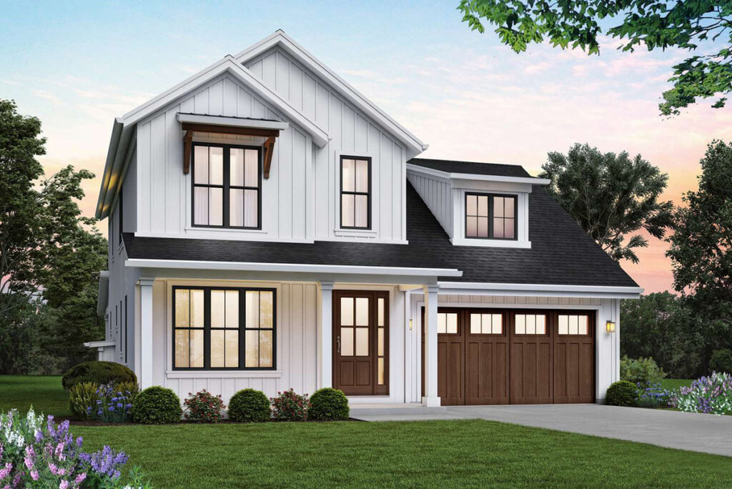 4-Bedroom 2-Story New American Farmhouse With Outdoor Living and Study (Floor Plan)