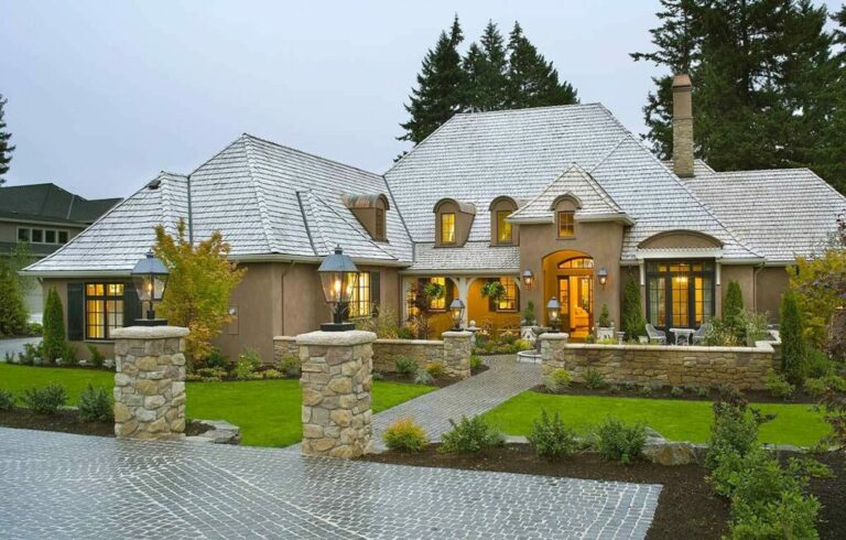 Classic 3-Bedroom 2-Story French Country Style Home with Eco-friendly Enhancements (Floor Plan)